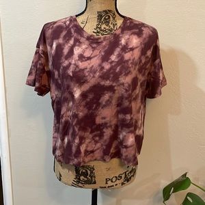 Plum Tie Dye Top (NWOT)